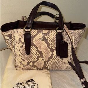 Coach Python Crosby Carryall Bag
